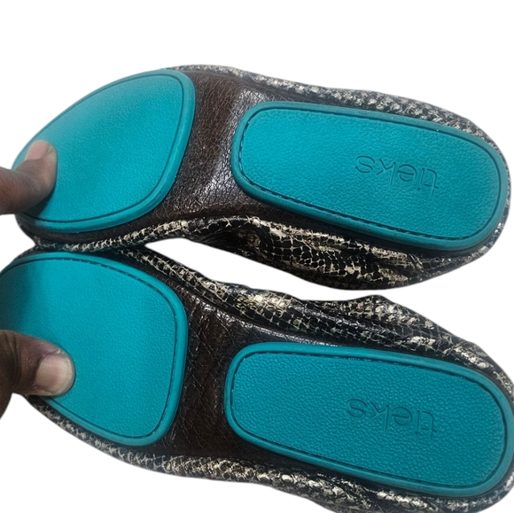 Tieks Gavriela Leather Snakeskin Ballet Flats Women's 5 - Picture 6 of 9